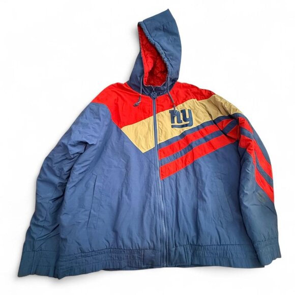 new york giants puffer jacket by mitchell & ness - Picture 1 of 5